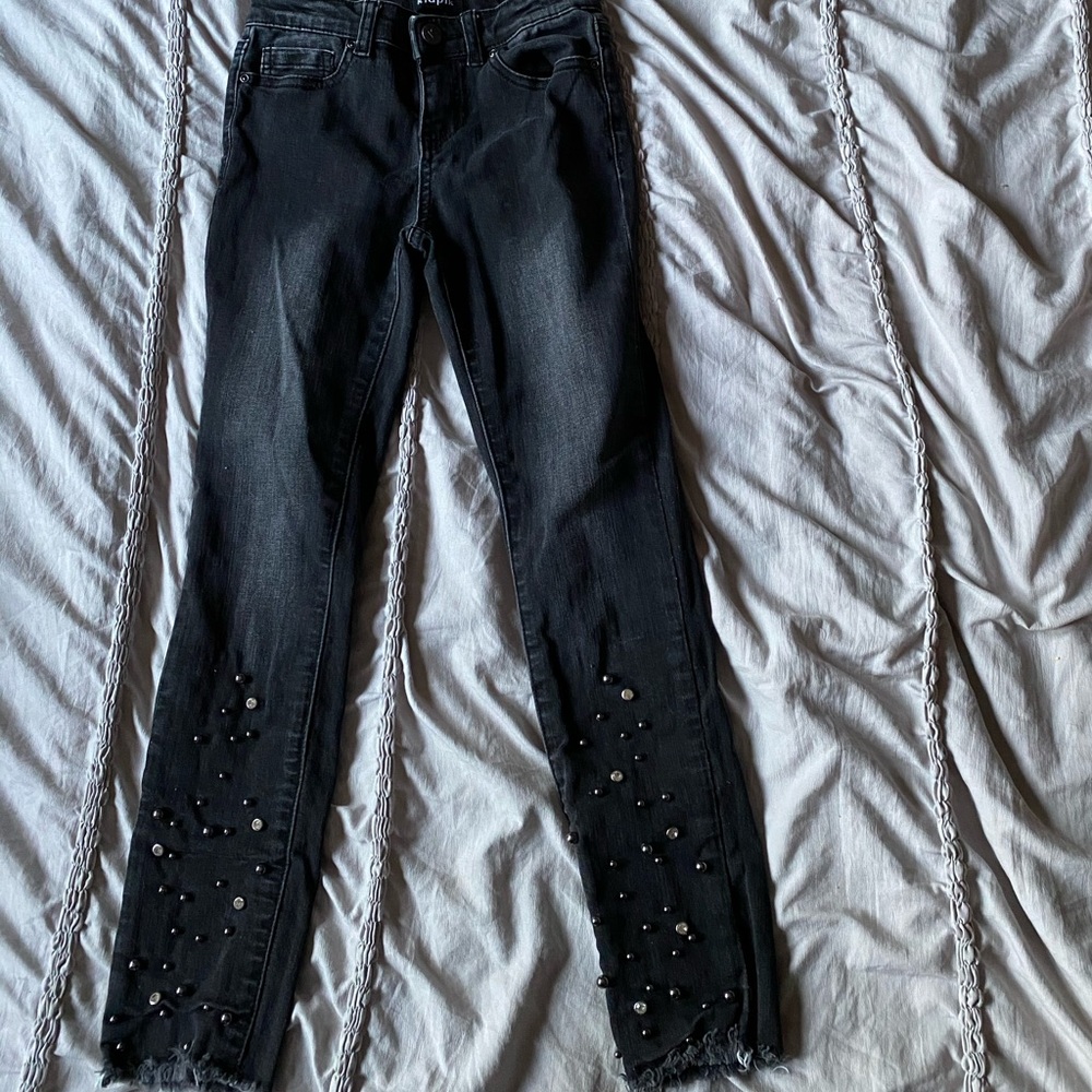 Black Studded Skinny Jeans